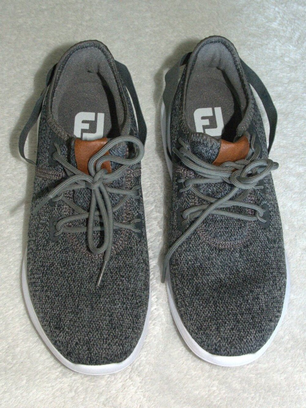 FootJoy Women's Flex Golf Shoe Black & Grey Knit size 8.5M